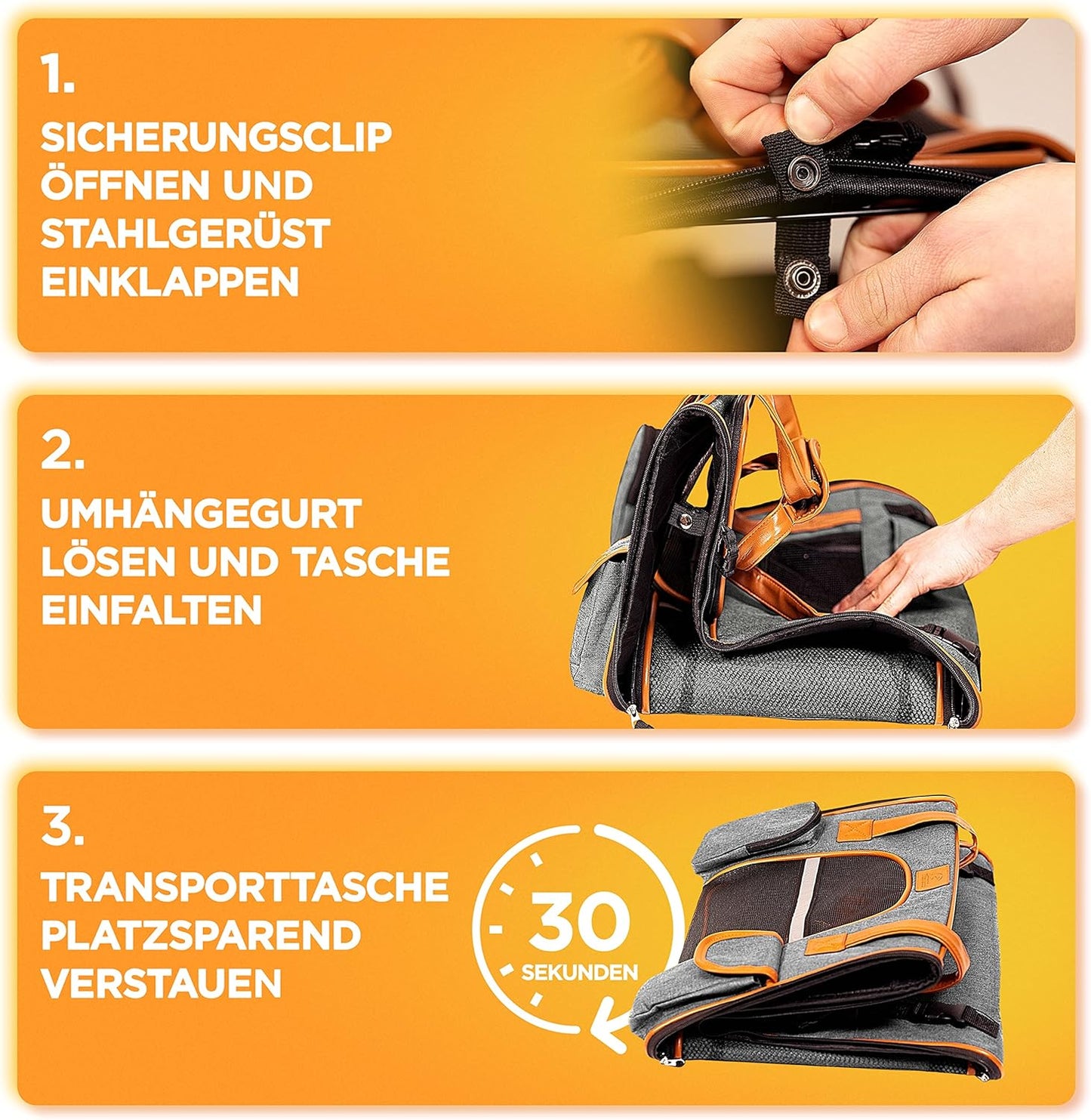 Tragetasche - für einen sicheren Transport