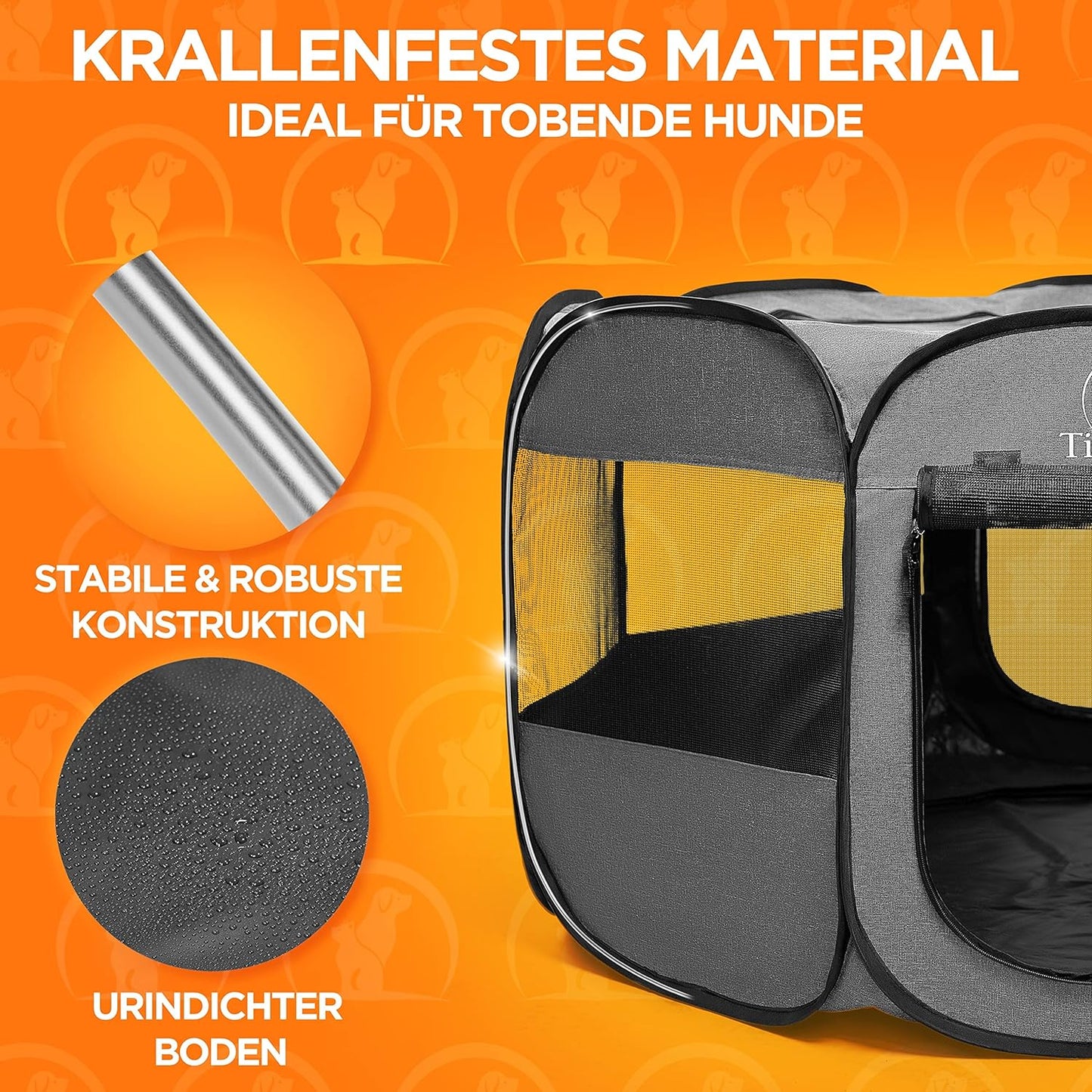 Kleintierlaufstall, Welpenauslauf