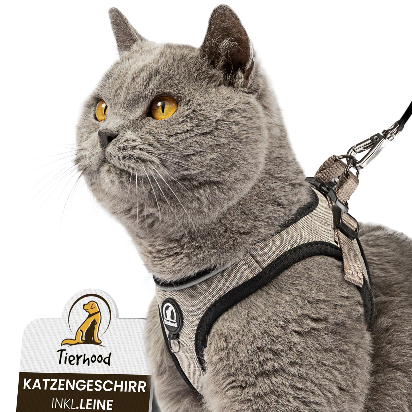 Softgeschirr für Katzen inkl. 1.8m Katzenleine