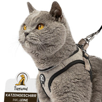 Softgeschirr für Katzen inkl. 1.8m Katzenleine